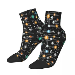 Men's Socks Cryptocurrency Altcoin Blockchain Ankle Male Mens Women Autumn Stockings Hip Hop