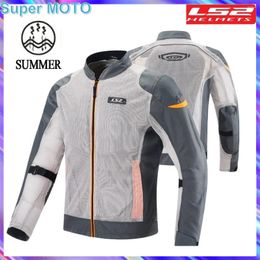 Motorcycle Apparel LS2 Summer Jacket Armour CE Certified Motorcyclist Racing Clothing Jaquete De Motocicleta Chaqueta Breathable