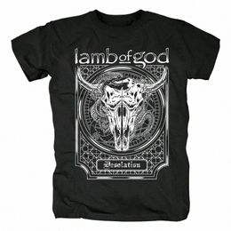 lamb of God Heavy Mental Band T-shirt Mens 100% Cott Tshirt Summer Short Sleeve Graphic Tee-shirt Harajuku Streetwear T Shirts V9cu#