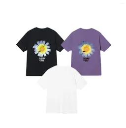 Men's T Shirts 2024 Dice Little Daisy Printed And Women's Short Sleeve Tee Limited Edition Lovers T-shirt T-shirts