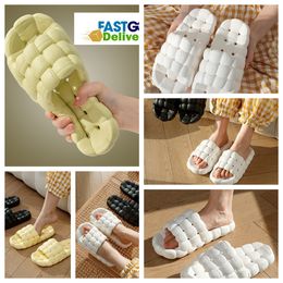 Slippers Home Shoe GAI Slides Bedroom Shower Room Warm Plush Living Room Soft Wears Cottons Slippers Ventilates Woman Man blacks green white