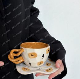 Mugs Coffee Set Suit Creative Ceramic Cup Afternoon Tea Latte