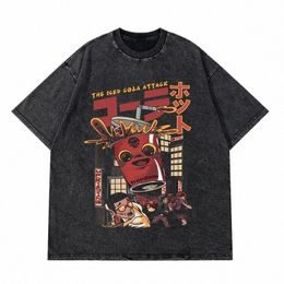 anime Pain Printed T Shirt Men Retro Wed 100% Cott Tops Tees Harajuku TShirt2024 Streetwear Hip Hop Male Oversize T-Shirts R9zd#