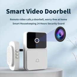 WIFI Video Doorbell Camera Wireless Night Vision Smart Home Security HD Door Bell Two Way Intercom Voice Change For Home LXL25