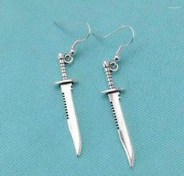 Dangle Earrings Dagger Charm Earring Supernatural Inspiration Demons Killing Retro Fashion Accessories Woman Holiday Gift