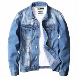 new Thick Mens Top Coat Fi Denim Jacket Spring Autumn Men Jeans Jacket Wild Youthful Outwear Brand Clothes D7pm#