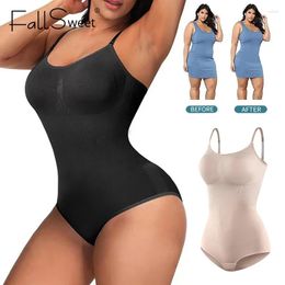 Women's Shapers Fallsweet Bodysuit Shapewear Women Waist Trainer Full Body Shaper Slimming Corset Sexy Lingerie Tummy Control