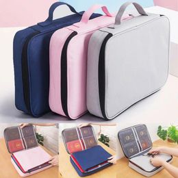 Storage Bags Waterproof Travel Bag Oxford Document Clothing Organiser Papers Pouch File Pocket Accessories