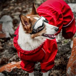 Keep Your Pet Dry Comfortable with This Waterproof Raincoat - Fits Small, Medium, and Large Dogs