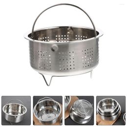 Double Boilers Stainless Steel Steamer Vegetables Rack Basket Baskets Steamed Rice Holder Insert For Pot Cooking Cooker