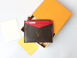 Designer Short Purse Leather Wallet Card Holder Mini Wallet Genuine Leather Coin Purse Women Wallet Key Pocket Interior Slot with Original logo box