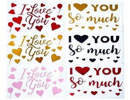 I Love You DIY BoBo Balloon Sticker Valentine039s Day Mother039s Days Party Decorations Transparent Balloons Stickers6988452