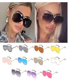 Fashion One Piece Shield Sunglasses For Women Vintage Oversized Paw Sun Glasses Men Uv400 Hip Hop Punk Eyewear Black3504308