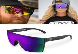 Sunglasses 2021 High Quality Luxury Heat Wave Brand Square Conjoined Lens Goggles Women Men Sun Glasses UV4008294661