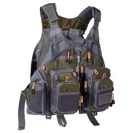 Bassdash Breathable Fishing Vest Outdoor Sports Fly Swimming Adjustable Tackle 240311