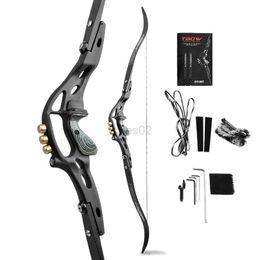 Bow Arrow JUNXING 62 30-60lbs Recurve Bow American Hunting Bow 19 Inches Riser ILF Interface for Outdoor Sports Shooting Target Training yq240327