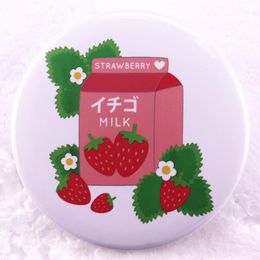 strawberry tinplate brooch Cute Anime Movies Games Hard Enamel Pins Collect Cartoon Brooch Backpack Hat Bag Collar Lapel Badges