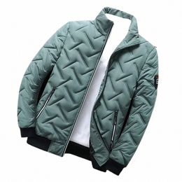 autumn Jacket Men Cott Padded Jacket Korean Fi Streetwear Casual Jacket Men Fi Clothing 2024 Stand Collar Coats o6h8#