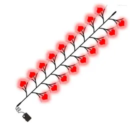 Strings Rattan String Lights Fairy For Romantic Valentine's Day Bendable Battery Operated Bedroom El