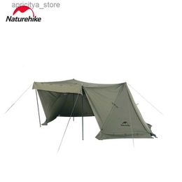 Tents and Shelters Naturehike 2023 New Ares Single Shelter Tent Outdoor Camping Large Space Cotton Tent Military Tent With Chimney24327