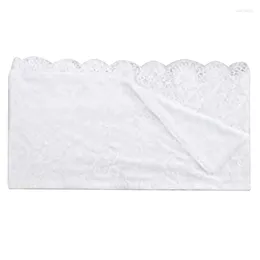 Table Cloth SV-White Lace Rectangular Tablecloth Embroidery Rustic Dining Retro Rattan Flower Decoration Wedding