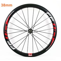 Bike Wheels 700C Carbon Rim 38 50 60 88Mm Depth 25Mm Width Road Clincher Tubar Wheelset With Novatec 271 372 Hubs218O Drop Delivery Sp Otsyi