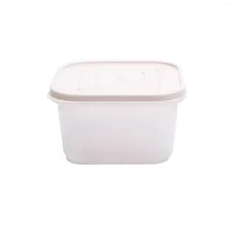 Storage Bottles Food Container With Cover Sealed Compartment Dripping Transparent Kitchen Supplies Silicone Bags 1/2