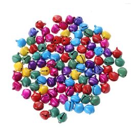 Party Supplies Bells 100pcs 1/ 2 Inch Craft DIY For Wreath Holiday Home And Christmas Decoration ( Colourful )