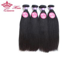 Queen Hair Official Store Malaysian Virgin Human Hair Extensions Straight Natural Color 1B Can Dye Fast 7595386