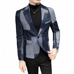 2022 High Quality British Style Handsome Blazers Men Clothing Simple Slim Fit Formal Wear Busin Suit Jackets Men's Coat S-3XL U0EG#