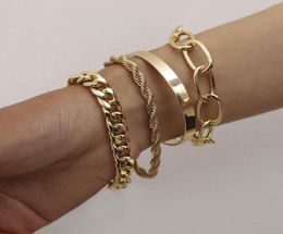 Designer Bracelet smooth women Jewellery fried dough bracelets thread exaggerated word chain set Braceletes 0716045626102