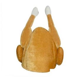 Party Favour P Roasted Turkey Hats Spooktacar Creations Decor Hat Cooked Chicken Bird Secret For Thanksgiving Costume Dress Up Favours D Dhxj9