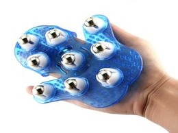 Roller 9 Balls Body Massage Glove Body Massage Glove Roller Beads AntiCellulite Muscle Pain Relief Massager7790627