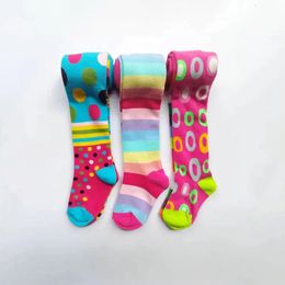 3PCS Girls Plaid Tights Kids Stockings Spring Autumn Christmas Baby Girl Floral Clothes Striped for Pantyhose 240322