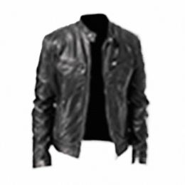 2023 Fi Men Leather Jacket Slim Stand Collar PU Short Coat Male Windproof Motorcycle Lapel Diagal Zipper Jacket Outerwear H1NT#