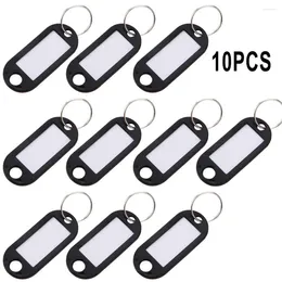 Hooks 10Pieces Label Name Tags Keychain With Split Ring Key Chain Keyring Accessories For Writing On