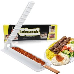 Accessories Single Row Kebab Machine BBQ Kebab Machine Kebab Press Reusable Plastic Outdoor Picnic Camping Camping Supplies BBQ Tools