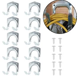 Rails Heavy Duty Metal Hook Garage Organiser Wall Mount Hooks Wall Mount Antislip Storage Hook for Ladders Garden Tool