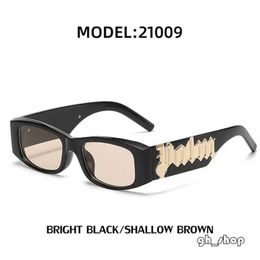Summer Retro Small Frame Sunglasses For Women With High-End Panel Design Letters Palm Angles Sunglasses For Men With Personalised Retro Glasses 1709