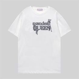 T-shirt da uomo 2024 New Mens Designer Paris fashion Summer Male Top Quality A21