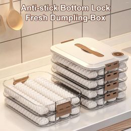 Storage Bottles Dumpling Crisper Refrigerator Organiser Foldable Freezable Heated Food Tool Stackable Portable Container Kitchen