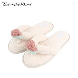 Slippers 2024 Plush Women Non-slip Summer Female Flip Flops Slides Home Indoor House Women's Shoes Pasoataques Brand TXY416