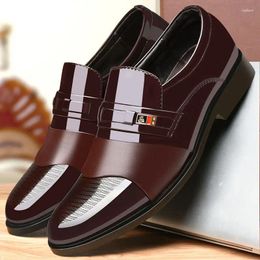 Casual Shoes Fashion Business Dress Men Formal Slip On Oxfords Footwear High Quality Leather For