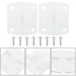 Storage Bags Screws Hinge 3.2cm Hole Distance 5.7x5 Cm Size Plastic Material White Colour Parts Durable Practical