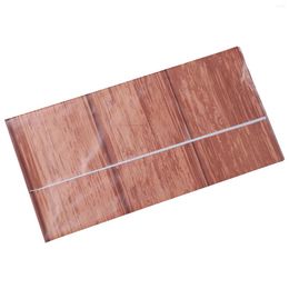 Table Cloth 4 Pcs Wood Grain Pe Tablecloth Dinner Decor Plastic Disposable Venue Setting Props