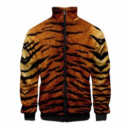 coats 3D printed Tiger Skin hoodie men women men Jacket Sweatshirts H5Q5#