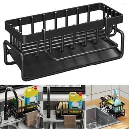 Kitchen Storage Sink Drying Rack With Removable Dishcloth Organiser Dish Sponge Countertop Organisation