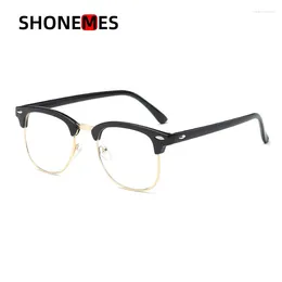 Sunglasses ShoneMes Anti Blue Light Glasses Half Frame Eyeglasses Retro Optical Eyewear For Men Women