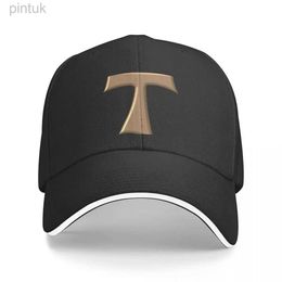 Ball Caps New Copper Look Tau Cross Baseball Cap cute Trucker Cap Christmas Hats Male Women Caps Mens 24327