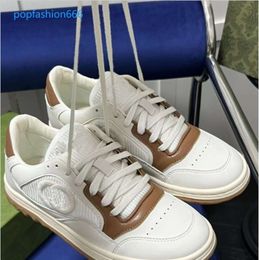 NEW Mac 80 Shoes Luxury Sneakers Men Leather Flat Lace-up White Shoes Rubber Sole Sneaker Women Vintage Embroidery Classic Casual Fashion Shoes 44646